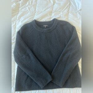 Quince Black Fisherman Crewneck Sweater